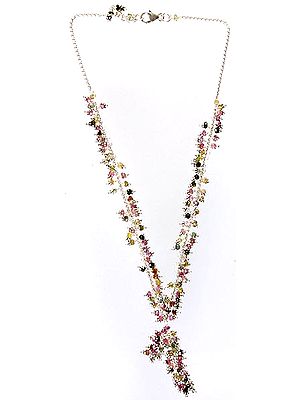 Israel Cut Tourmaline Necklace with Dangle