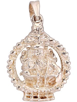 Lord Ayyappan Pendant with Shri Ganesha on Reverse (Two Sided Pendant)