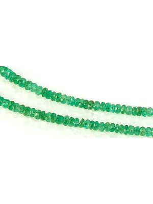 Faceted Emerald Rondells