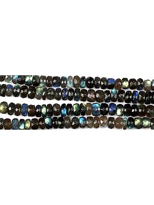 Faceted Labradorite Rondells