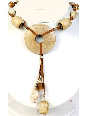 Tribal Necklace with Wooden Beads