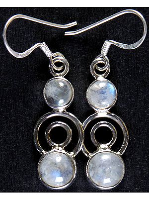 Rainbow Moonstone Earrings