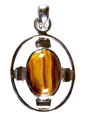Tiger Eye Oval Pendant