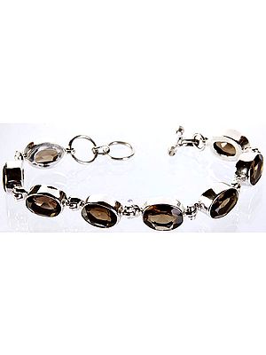 Faceted Smoky Quartz Bracelet