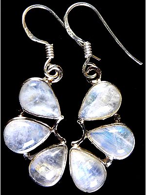 Rainbow Moonstone Earrings