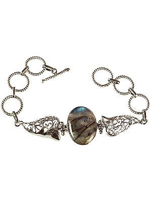 Labradorite Bracelet with Toggle Lock