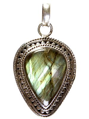 Labradorite Inverted Teardrop Pendant