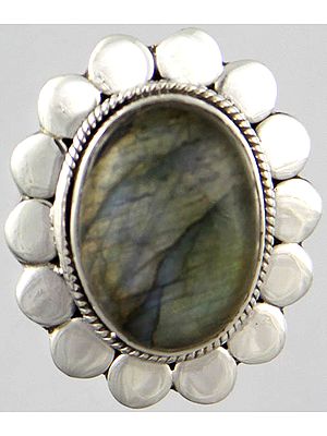 Labradorite Oval Ring
