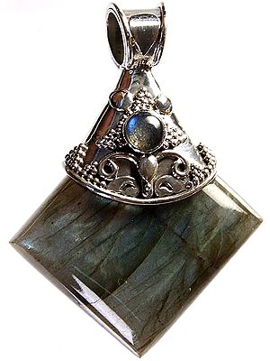 Labradorite Rhombus Pendant