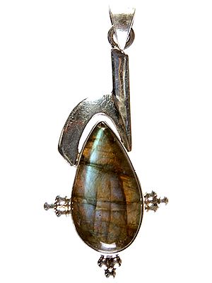 Labradorite Teardrop Pendant