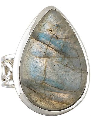 Labradorite Teardrop Ring