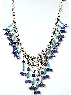 Lapis Lazuli & Turquoise Rajasthani Necklace