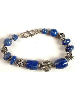 Lapis Lazuli Beaded Bracelet