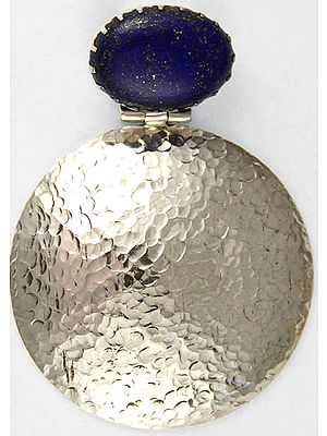 Lapis Lazuli Dimple Shield Pendant