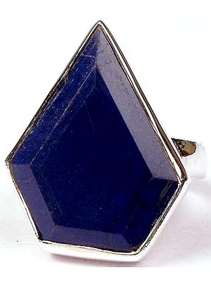 Lapis Lazuli Faceted Ring