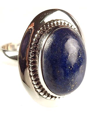 Lapis Lazuli Oval Finger Ring