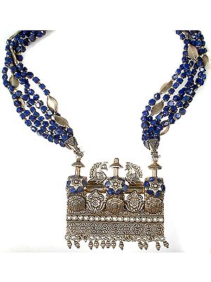 Lapis Lazuli Peacock Necklace