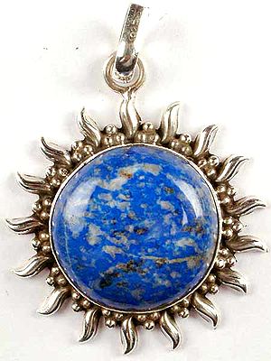 Lapis Lazuli Sun Pendant