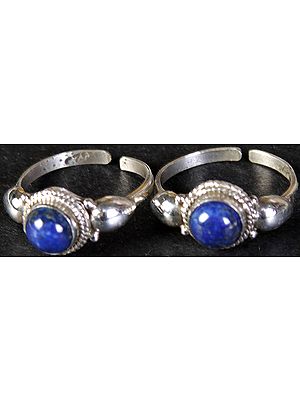 Lapis Lazuli Toe Rings (Price Per Pair)
