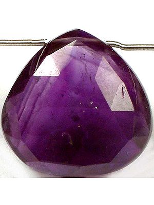 Large Faceted Amethyst Briolette