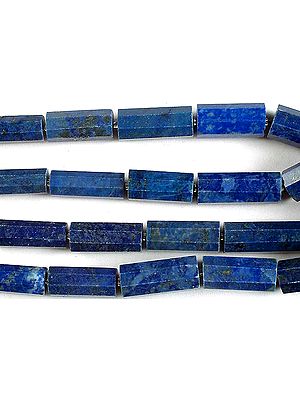 Large Faceted Lapis Lazuli Tubes