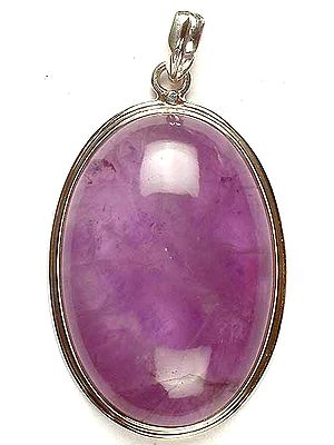 Large Oval Amethyst Pendant