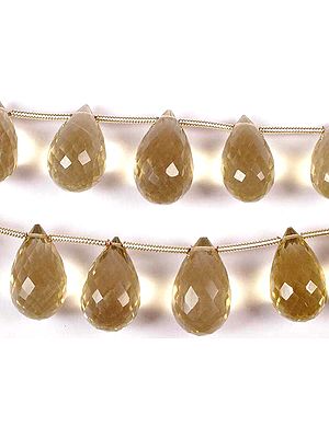Lemon Topaz Faceted Drops