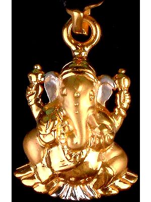 Lord Ganesha (Gold Pendant)