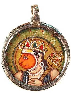 Lord Hanuman Carrying His Mace