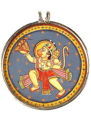 Lord Hanuman Carrying the Mountain of Herbs