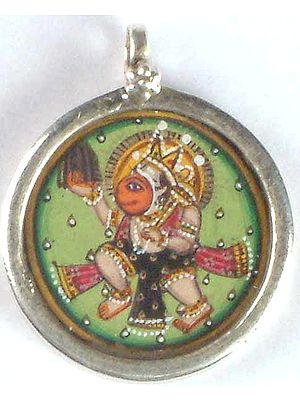 Lord Hanuman with Mount Gandhamadan (Sanjivini)