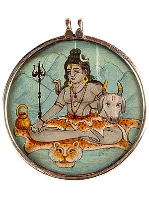 Lord Shiva Pendant with Nandi