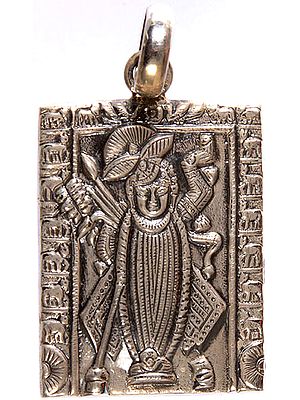 Lord Srinathji (Krishna) Sterling Pendant