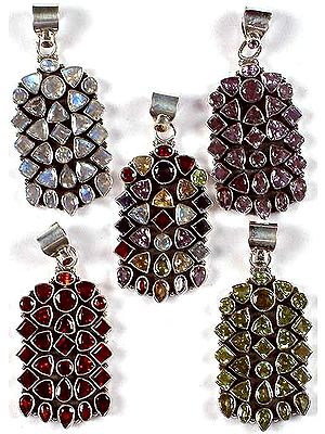 Lot of Five Faceted Gemstones Splendors