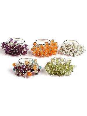 Lot of Five Gypsy Rings