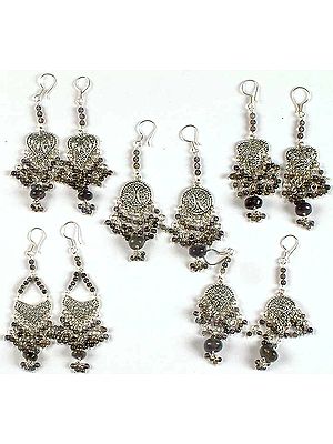 Lot of Five Iolite Chandeliers