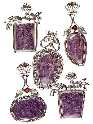 Lot of Five Chaorite Pendants