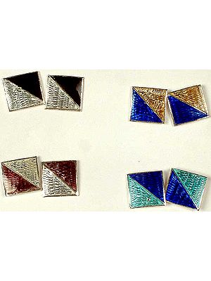 Lot of Four Sterling Meenakari Tops