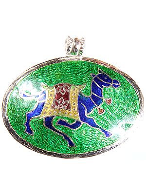 Meenakari Camel Pendant
