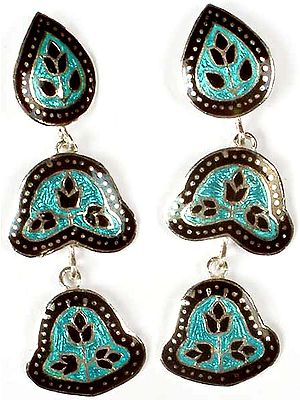 Meenakari Floral Earrings