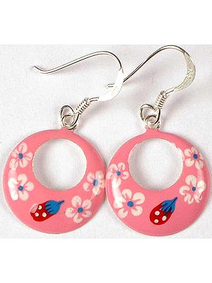 Meenakari Flower Earrings