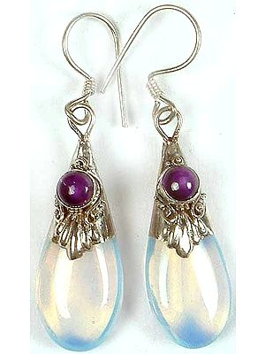 Monalisa Earrings with Amethyst