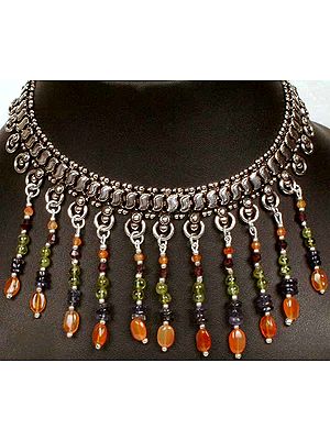 Multi Color Gemstone Necklace
