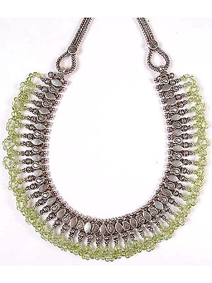 Necklace from Rajasthan with Beaded Peridot