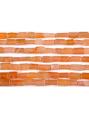 Orange Moonstone Rectangular Tubes