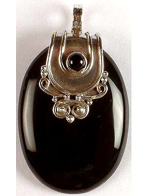 Oval Black Onyx Pendant
