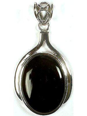 Oval Black Onyx Pendant