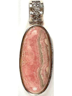 Oval Rhodochrosite Pendant