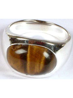 Oval Tiger Eye Ring