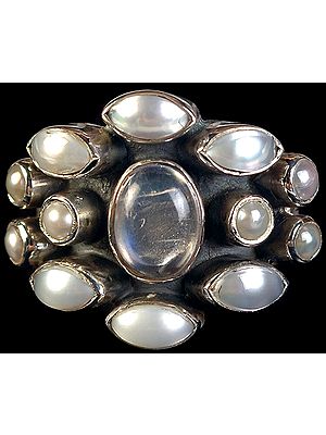 Pearl and Labradorite Ring